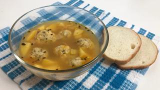 Суп с сырными фрикадельками. Легко, необычно, вкусно