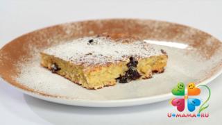Пудинг кукурузный с творогом и изюмом (рецепт с видео)