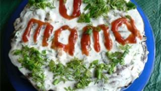 Фаршированный картофель и печеночный торт