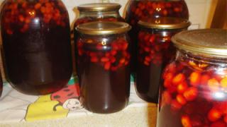 Компот из черноплодки и облепихи
