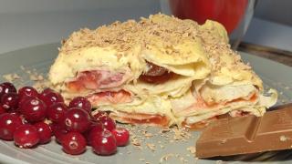 Быстрый, лёгкий и вкусный! Торт из лаваша без выпечки