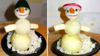 Украшаем новогодний стол - декор для несладких блюд!