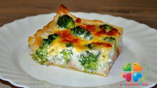 Пирог с рисом и семгой