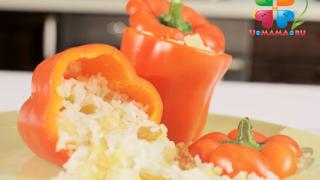 Постный стол. Перцы, фаршированные рисом с изюмом (рецепт с видео)