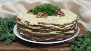 Печеночный торт с тыквенным кремом. Нежно и вкусно!