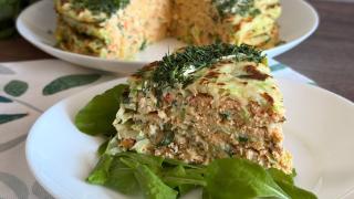 Вкусно, сытно, низкокалорийно! Кабачковый торт с неожиданной начинкой